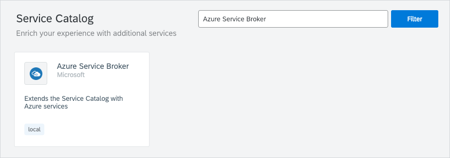 Figure 4 – Provisioning the Azure Service Broker to access Azure services in Kyma
